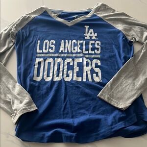 Los Angeles Dodgers Blue and Gray Long Sleeve Shirt